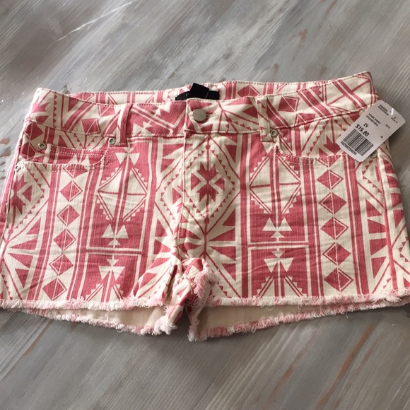 Forever 21 Pants - Forever 21 Tribal Print Frayed Shorts